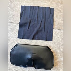 Saint Laurent Eyeglasses Case and Wipe
